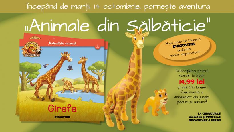 Descoperă lumea fascinantă a animalelor sălbatice cu noua colecție DeAgostini! ​​​​​​​„Animale din Sălbăticie” – Aventură, joacă și descoperire pentru întreaga familie