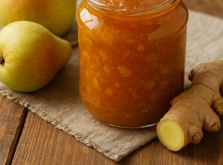 Un deliciu sofisticat de sezon: gemul de pere cu aromă de ghimbir și vanilie