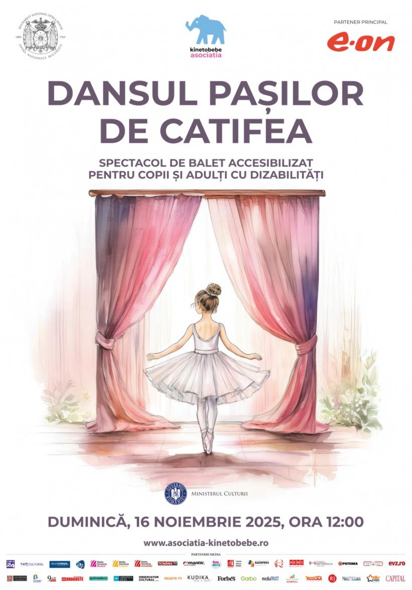 „Dansul pașilor de catifea”, Opera Națională București și Asociația Kinetobebe deschid scena pentru publicul cu nevoi speciale