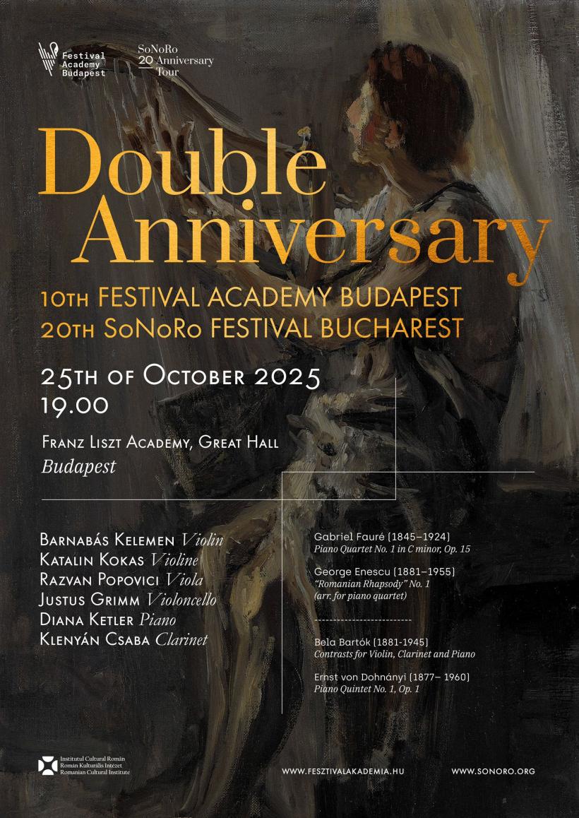 Concert aniversar SoNoRo 20, la Academia de Muzică Liszt Ferenc din Budapesta