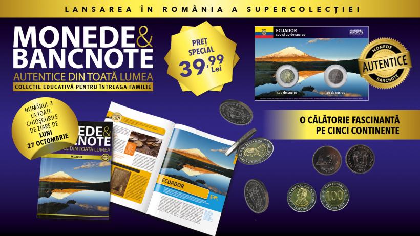 Colecția „Monede și bancnote autentice din toată lumea” continuă călătoria sa fascinantă