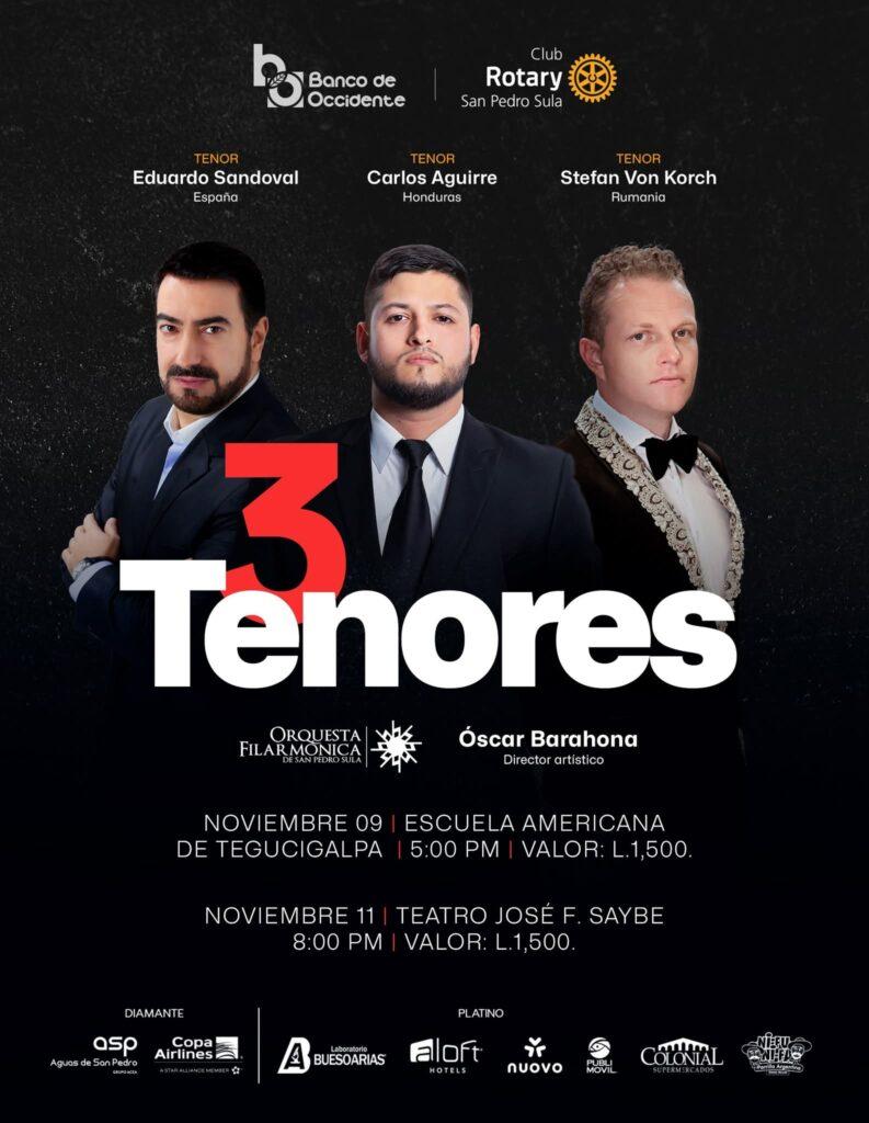 Tenorul ŞTEFAN von KORCH cântă în America Centrală în concertele „Los Tres Tenores”, în noiembrie