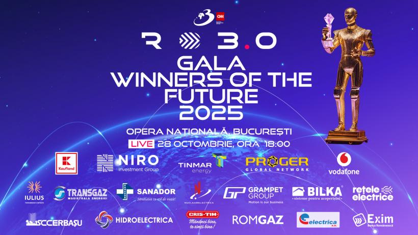 Astăzi este ziua Galei RO 3.0 – Winners of the Future 2025!