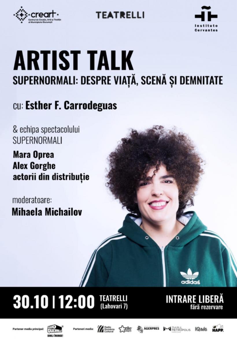 TEATRELLI prezinta o serie de evenimente desfășurate în jurul premierei „Supernormali / Supernormales” de Esther F. Carrodeguas