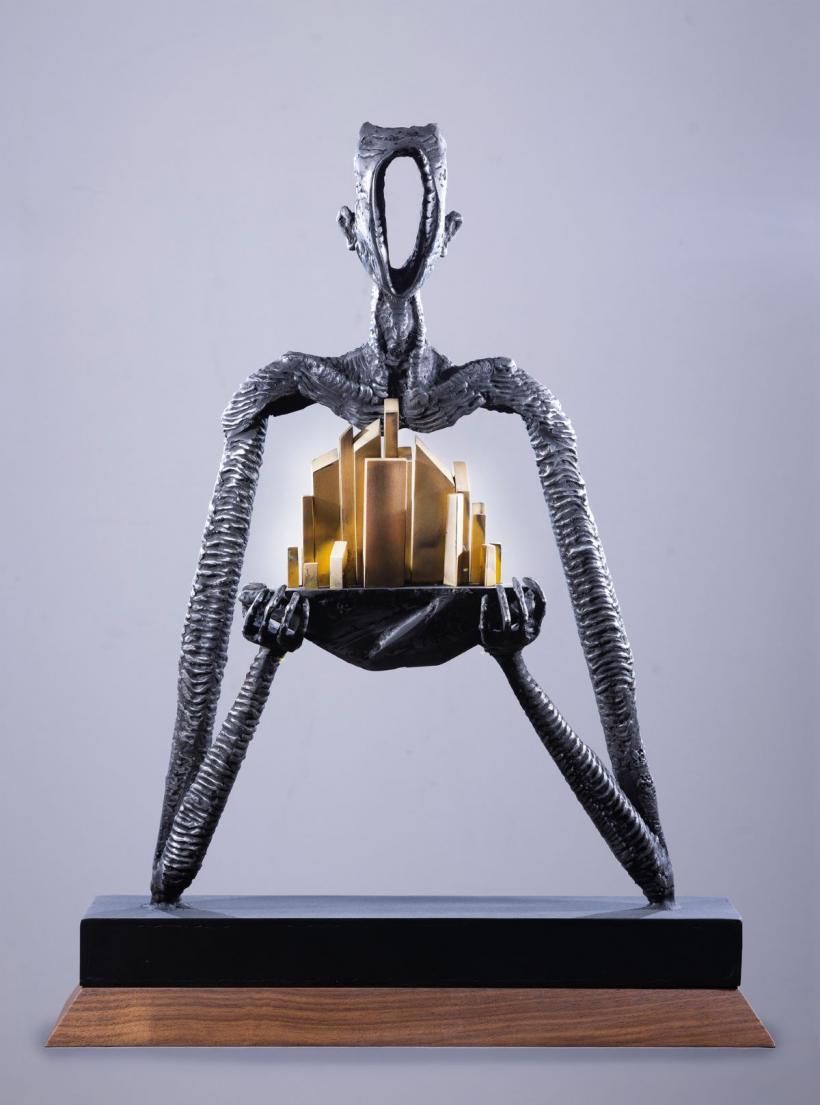 Sculptura care a reprezentat România la Expoziția Mondială din Japonia a ajuns în licitație, la București 18979183