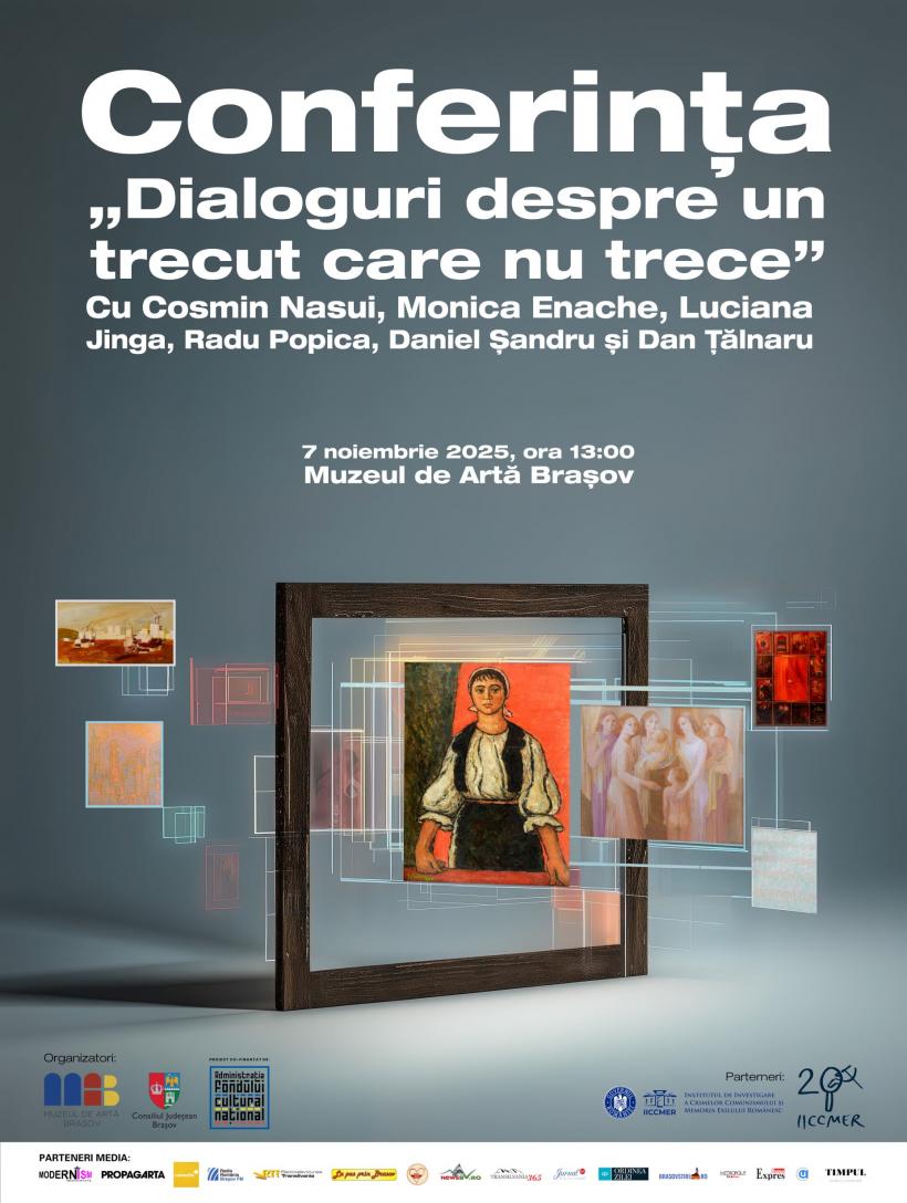 Dialoguri despre un trecut care nu trece, o conferință despre moștenirea vizuală a comunismului la Muzeul de Artă Brașov