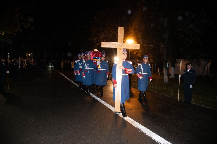 Sicriul cu rămășițele domnitorului Grigore Alexandru Ghyka - depus, duminică, la Cotroceni 18979983
