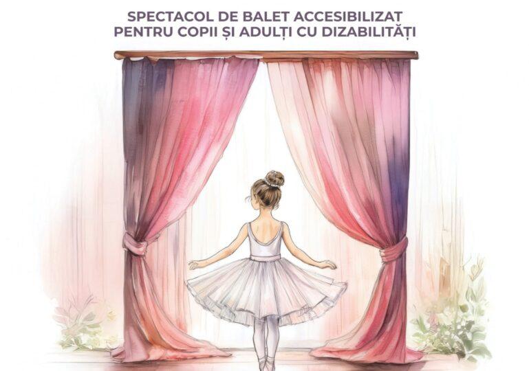 Actorul Bogdan Acatrinei oferă spectacolul „Dansul paşilor de catifea” în dar persoanelor cu nevoi speciale