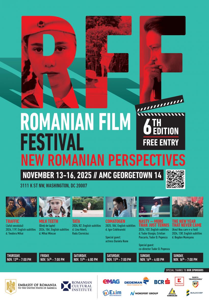 Începe la Washington cel mai mare festival de film românesc din SUA. „Jaful secolului”, propunerea României pentru Oscar, va deschide evenimentul