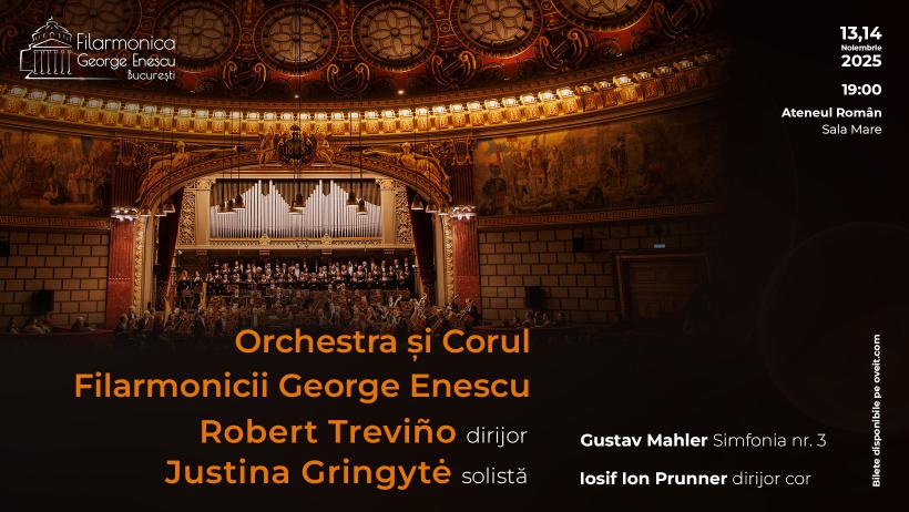Robert Treviño va dirija pentru prima oară Orchestra și Corul Filarmonicii George Enescu în concertele vocal-simfonice din 13 și 14 noiembrie