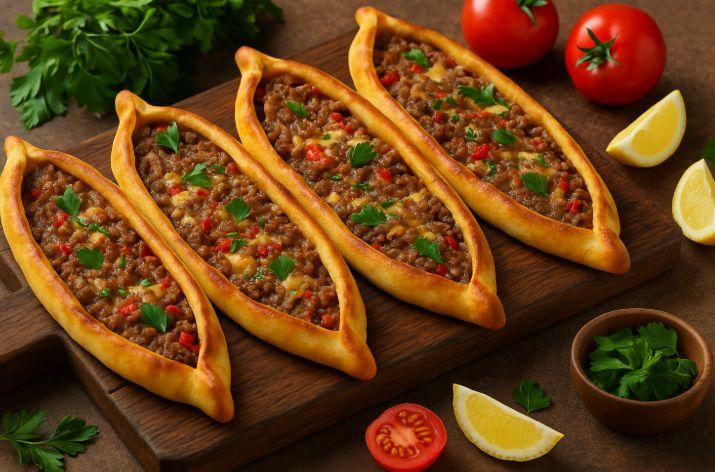 Pide turcești cu carne, brânză sau ou. O rețetă simplă și spectaculoasă