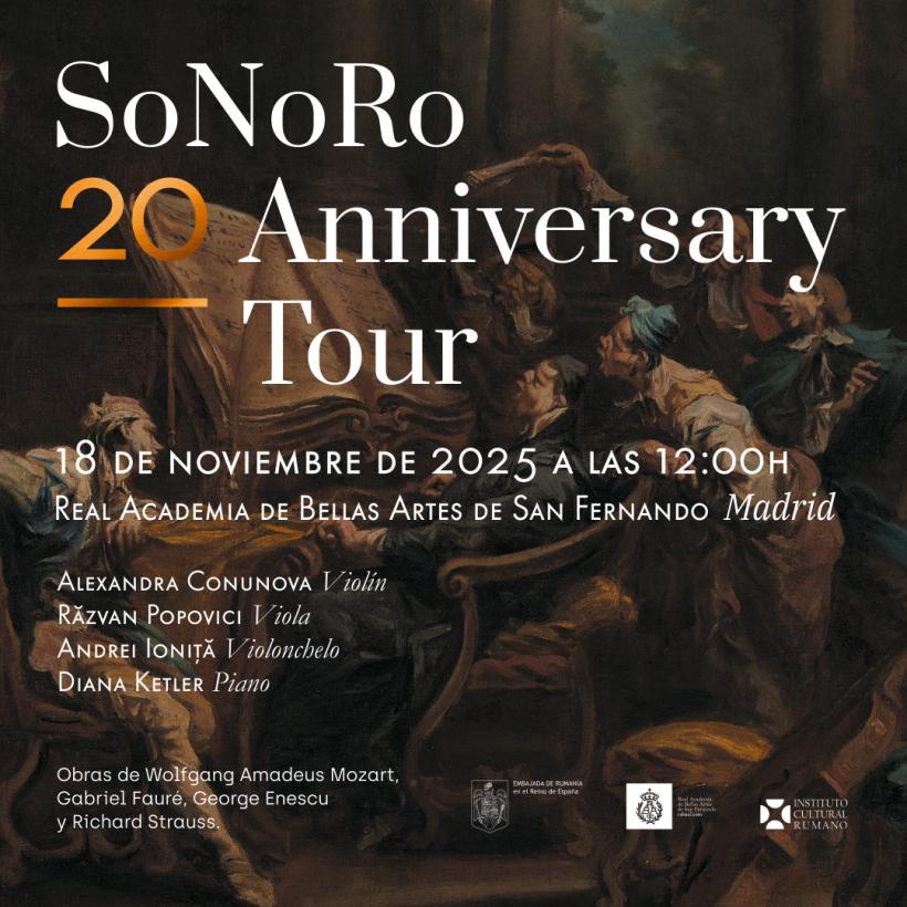 SoNoRo 20 Anniversary Tour continuă la Madrid și Sevilla cu sprijinul Institutului Cultural Român