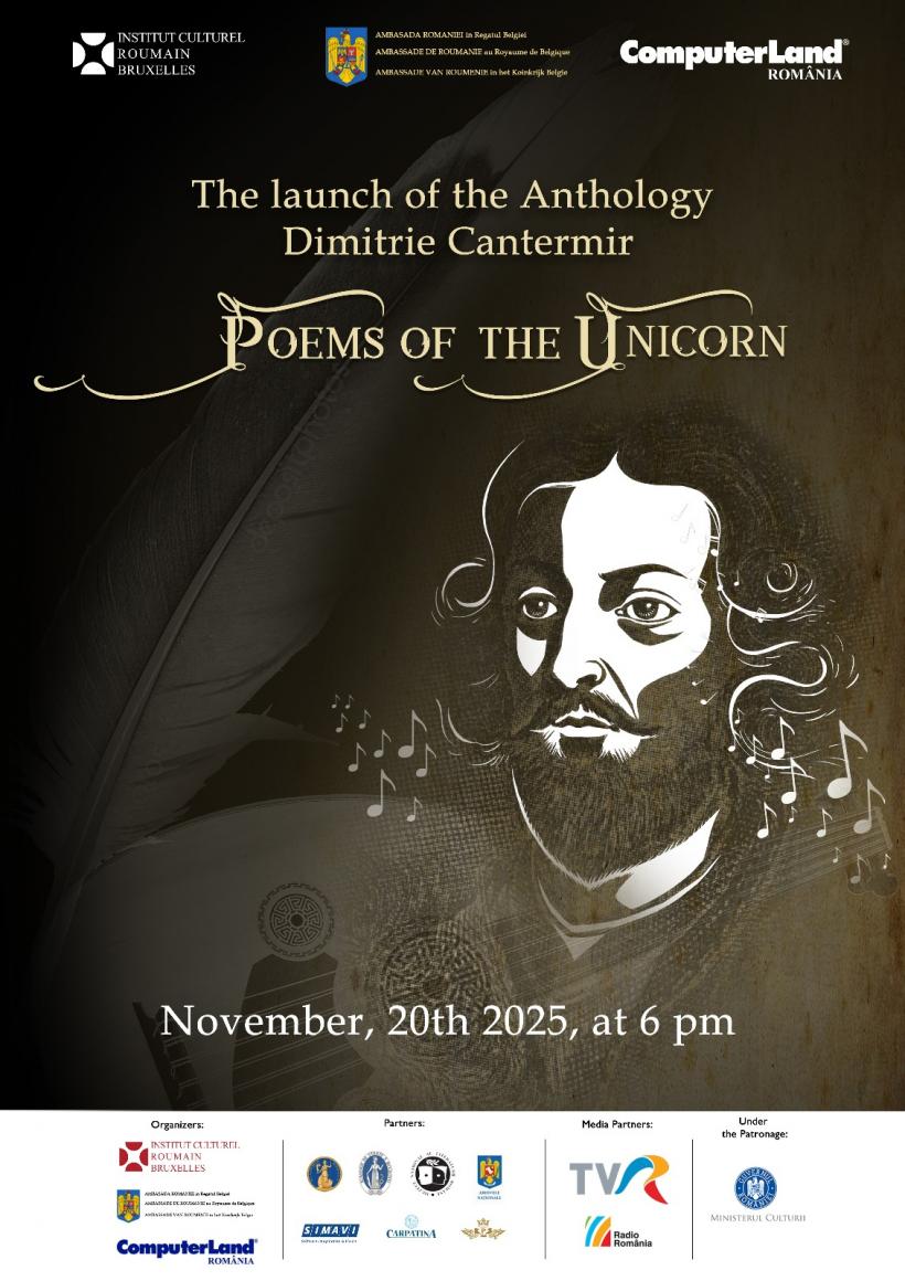 Antologia „Poemele Inorogului” de Dimitrie Cantemir, se lansează la Bruxelles cu sprijinul ICR