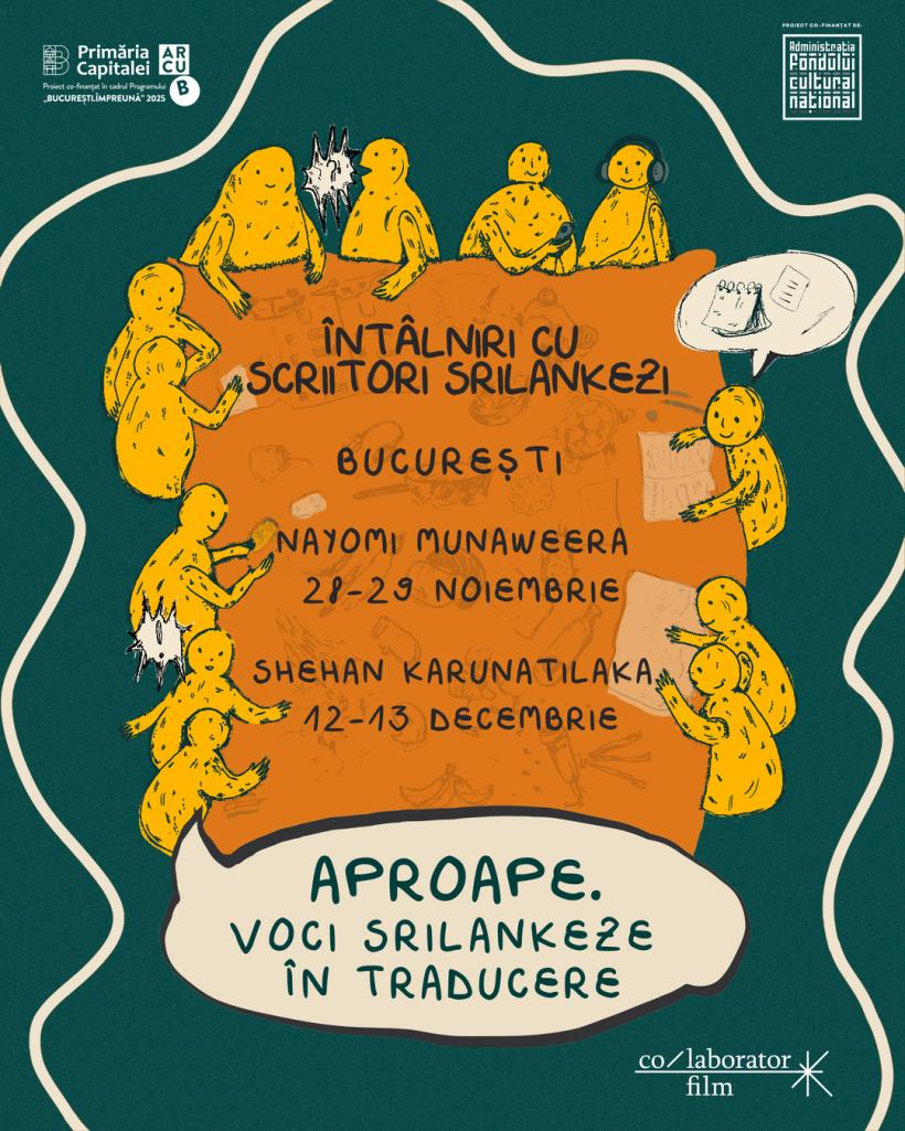 Scriitoarea Nayomi Munaweera vine în premieră la București pentru două zile de lecturi, dialog și întâlniri comunitare, între 28-29 noiembrie 18981947