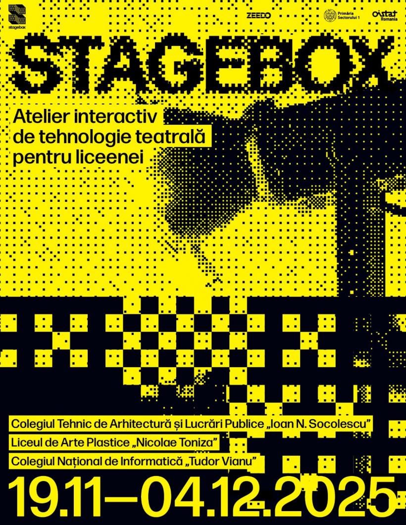 STAGE BOX. Un atelier interactiv de tehnologie teatrală pentru liceeni, organizat de Centrul Român OISTAT