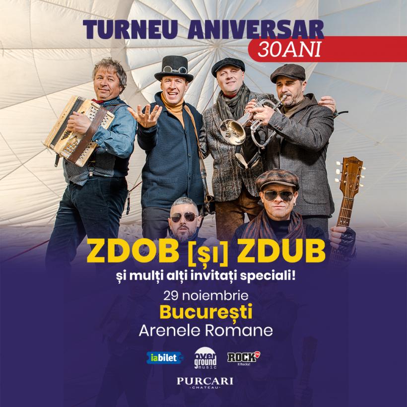 Zdob și Zdub aniversează 30 de ani de muzică printr-un concert special la Arenele Romane 18981805