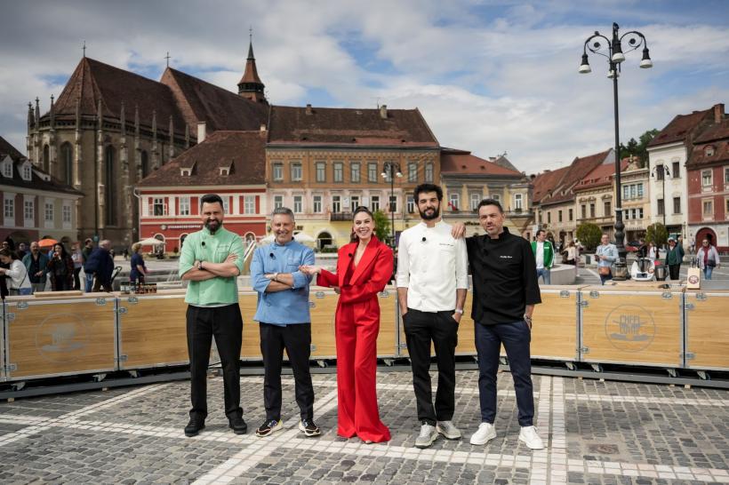 Chef Alexandru Sautner a câștigat amuleta de ieri la Chefi la cuțite. Diseară, Gabi Tamaș vine la degustarea amuletei pentru care jurații gătesc în Piața Sfatului din Brașov 18982454