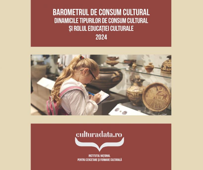 Barometrul de Consum Cultural 2024 atrage atenția asupra rolului educației culturale în formarea practicilor de consum