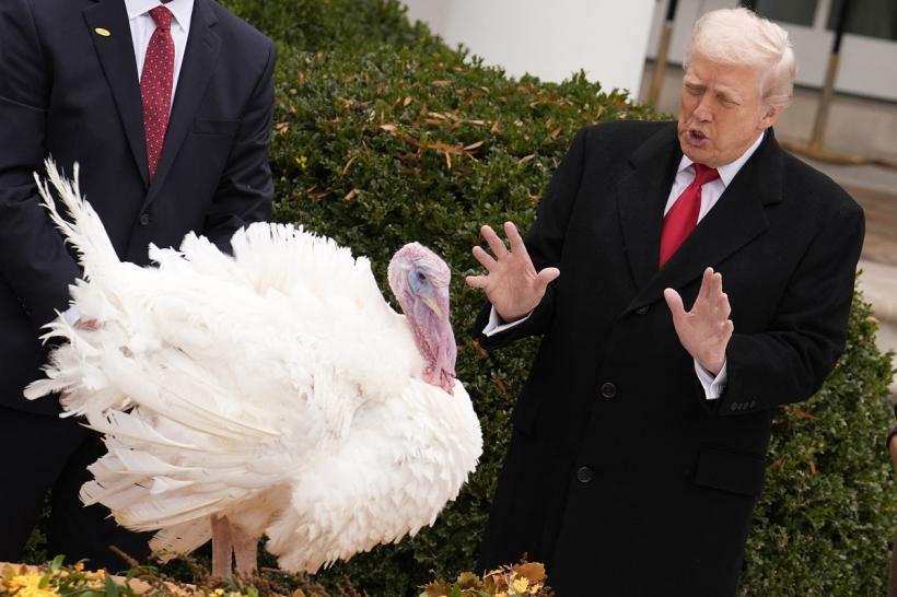 Tradiția grațierii curcanilor de Ziua Recunoștinței, prilej pentru Trump de atac la democrați 18982752