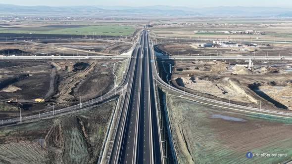 Autostrada Moldovei: Imagini spectaculoase din dronă cu noul tronson 18983045
