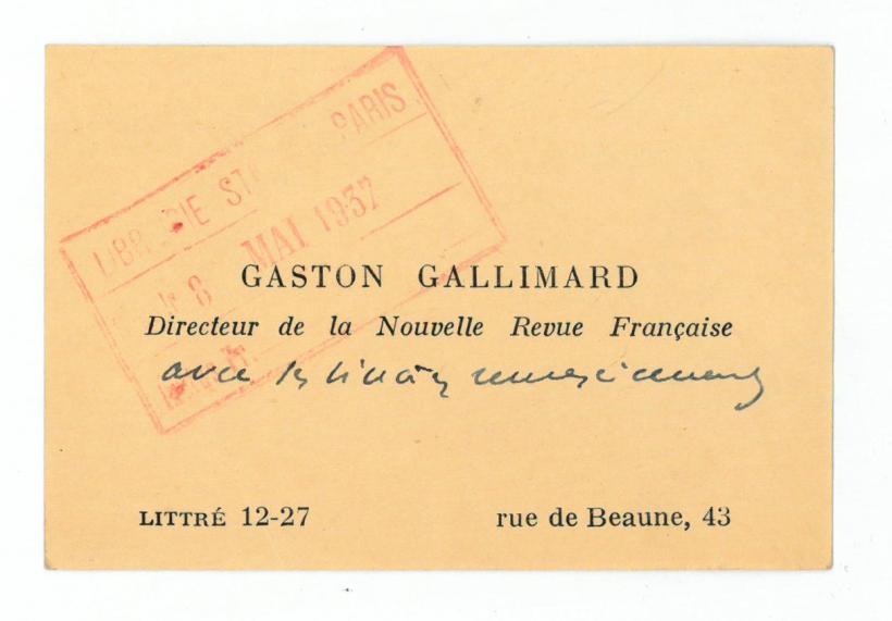 Gallimard, blazonul literaturii franceze 18982897