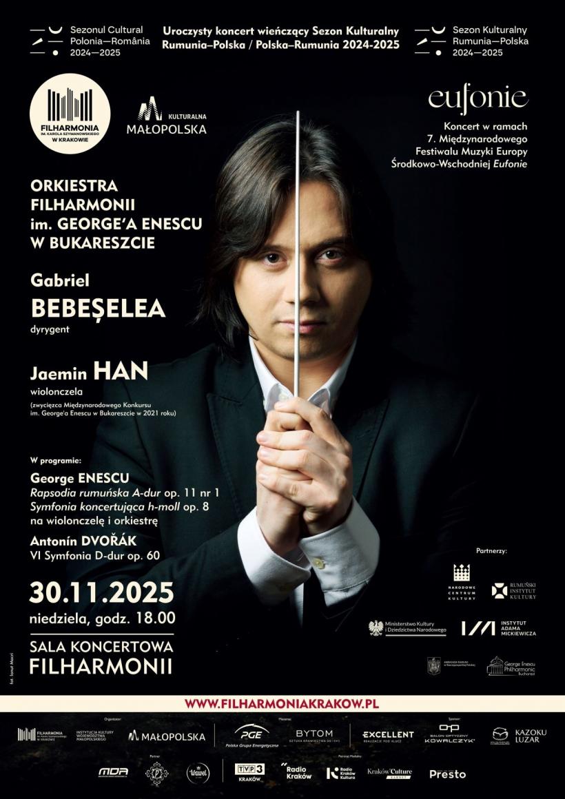 George Enescu, omagiat în Polonia. Două concerte-eveniment încheie Sezonul Cultural bilateral de Ziua Națională a României 18983220
