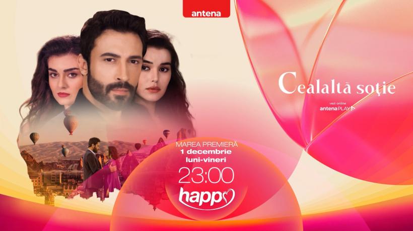 Noul serial turcesc Cealaltă soție, povestea unei iubiri răvășitoare, marcate de săvârșirea unei crime și vrajba dintr-o puternică familie, de azi, la Happy Channel 18983499