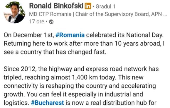 Fost director Microsoft, laudă România: S-a schimbat enorm în ultimii 10 ani