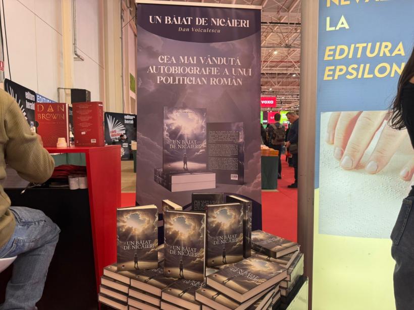 „Un băiat de nicăieri” de Dan Voiculescu – cea mai vândută autobiografie a unui politician roman, prezentată la Gaudeamus 2025