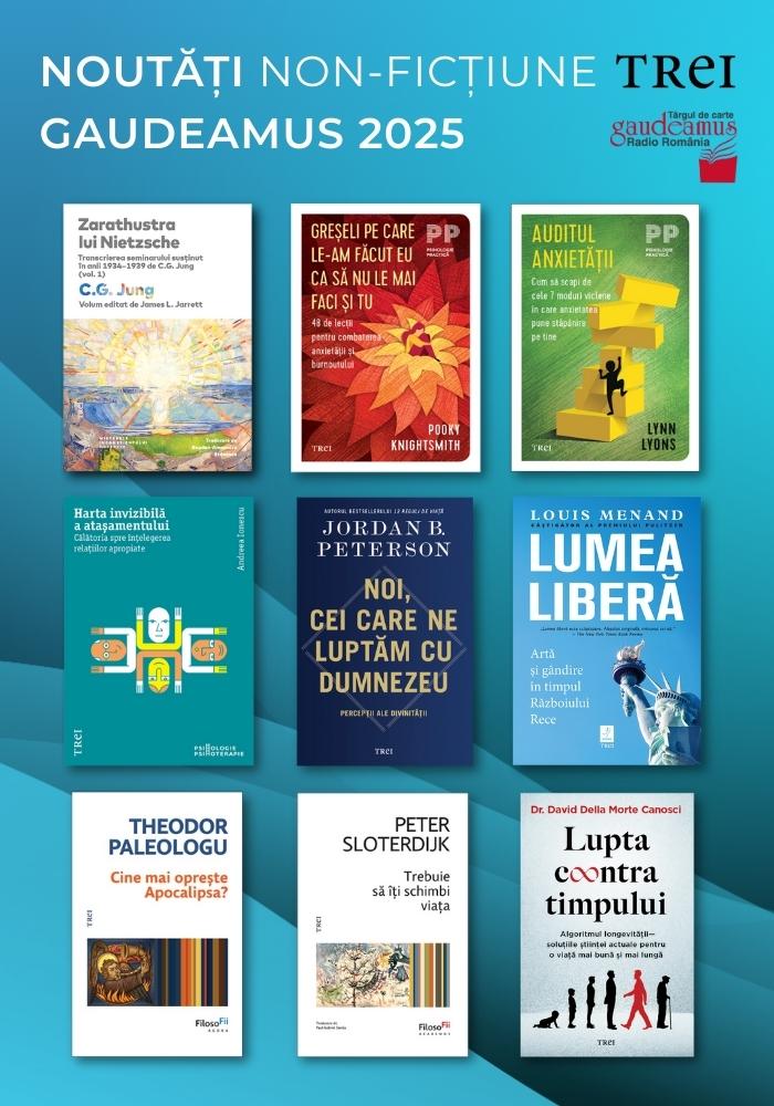 Noi titluri la GAUDEAMUS 2025: psihologie, filosofie, istorie, lifestyle