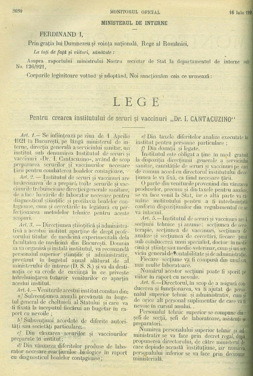 Dr. Ioan Cantacuzino, emblema medicinei românești 18985027