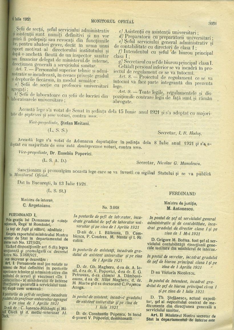 Dr. Ioan Cantacuzino, emblema medicinei românești 18985028