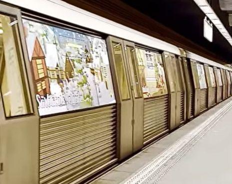Metroul lui Moș Crăciun circulă în București pe M1 și M3