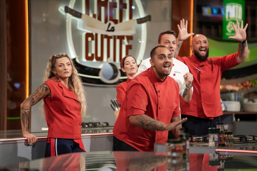 Echipa lui Chef Ștefan, victorioasă, aseară la Chefi la cuțite. Diseară, provocare triplă în arena culinară: roata nebună a ingredientelor, plus două amulete 18986082