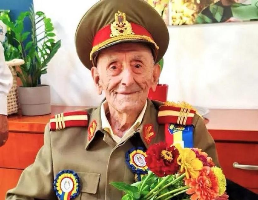 Colonelul (r.) Ion Vasile Banu a murit la 107 ani. Veteranul fusese recent decorat de președinte