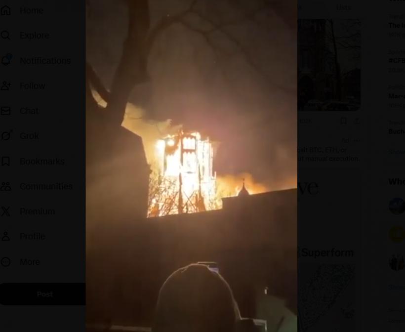 Revelion violent în Olanda: biserică istorică arsă, morți și sute de arestări din cauza artificiilor