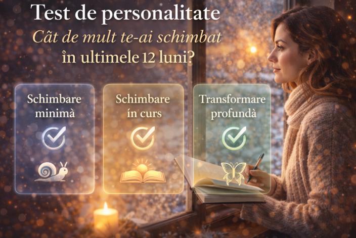 Test de personalitate: Cât de mult te-ai schimbat în ultimele 12 luni?