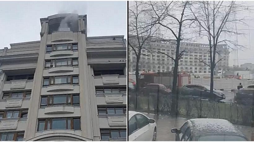 Alertă de incendiu la Ministerul Finanțelor. Pompierii au intervenit de urgență