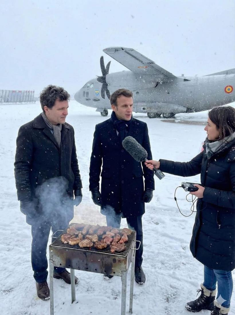 Val de ironii online, după ce președintele Nicușor Dan a rămas înzăpezit în Franța 18988925