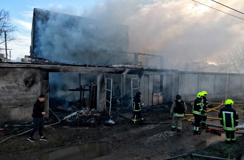 Atac asupra Odesei. Mai multe clădiri au fost avariate printre care o grădiniță și un spital