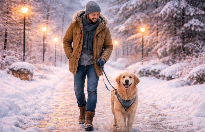 Frigul extrem și animalele de companie: Ce pățesc animalele când calcă pe sare și gheață