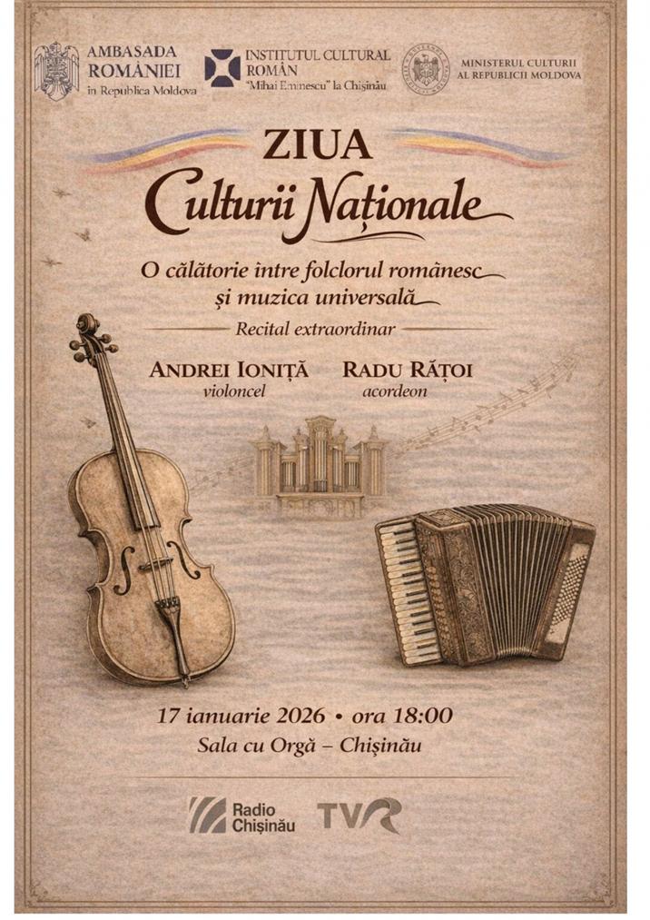 ICR celebrează Ziua Culturii Naționale în țară și în străinătate, prin concerte, spectacole, lecturi, conferințe, proiecții de film, expoziții și evenimente editoriale 18990266