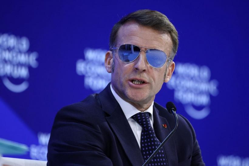 Macron a suferit un AVC ocular. Președintele a apărut cu ochelari de soare la Davos 18990875
