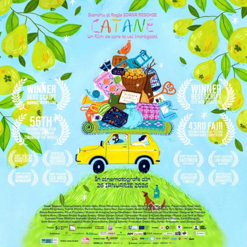 Unul dintre cele mai așteptate filme ale anului, CATANE, comedia-manifest semnată de Ioana Mischie, se lansează în cinematografele din România din 26 ianuarie 2026 18991337