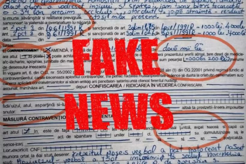 Fals proces-verbal al Jandarmeriei distribuit în on-line, însoțit de comentarii politice 