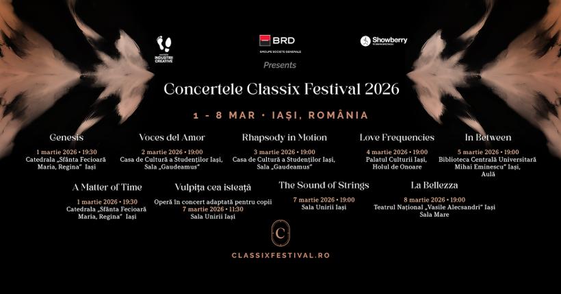 Classix Festival 2026 – Art & Mind – Programul complet al concertelor 18992582