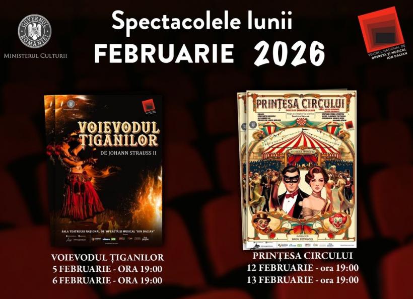 Teatrul Național de Operetă și Musical „Ion Dacian” vă invită într-o incursiune fascinantă în lumea muzicală a lui Johann Strauss-fiul și a lui Emmerich Kálmán