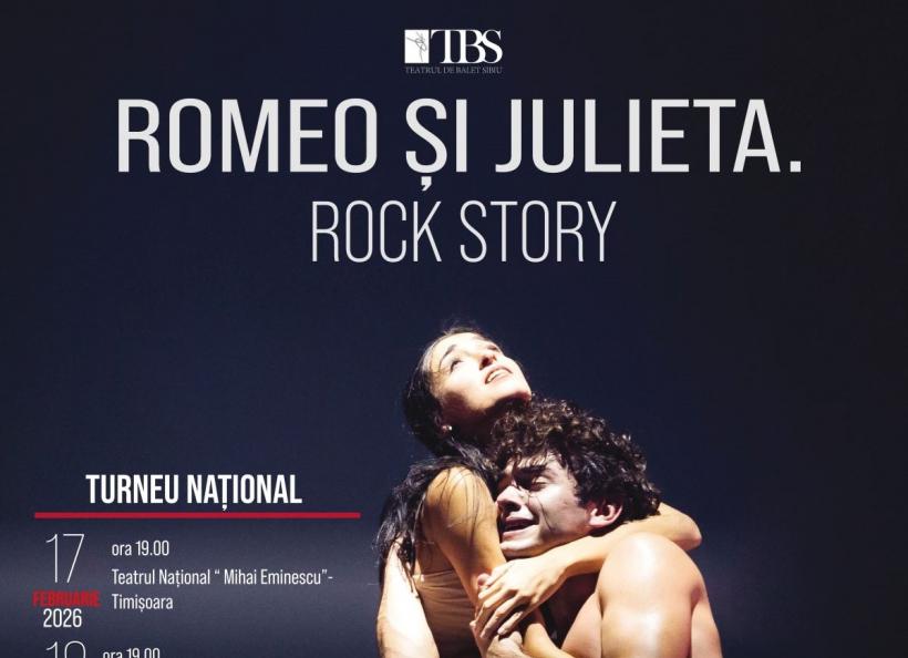 Spectacolul fenomen „ROMEO ȘI JULIETA. ROCK STORY” produs de Teatrul de Balet Sibiu pornește în turneu naţional între 17 februarie şi 18 martie