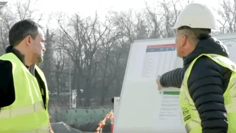 Ciprian Șerban, vizită pe șantierul stației de metrou Gara Băneasa