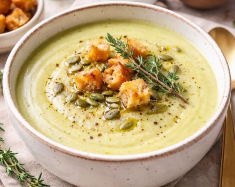 Supă cremă de praz: comfort food sănătos, gata în 30 de minute